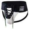 JOCKMAIL - American Football Black & White Lace-Up Jockstrap