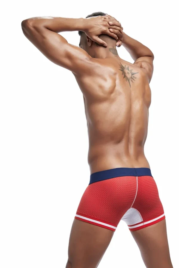JOCKMAIL - 4-Pack Red & White Boxer-Briefs - Image 6