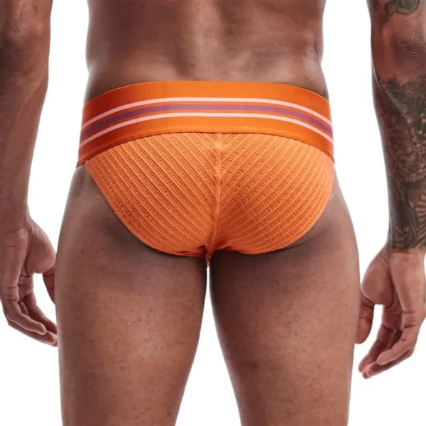 JOCKMAIL - Orange Jock-Style Tanga Briefs - Image 4