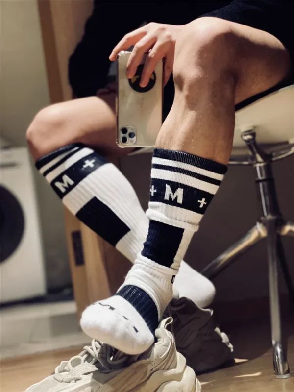 DM Socks - White Rugby Style Socks - Image 8
