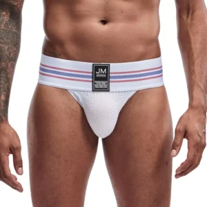 JOCKMAIL - White Jock-Style Tanga Briefs