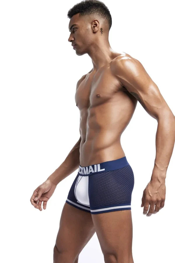 JOCKMAIL - 4-Pack Blue & White Boxer-Briefs - Image 4