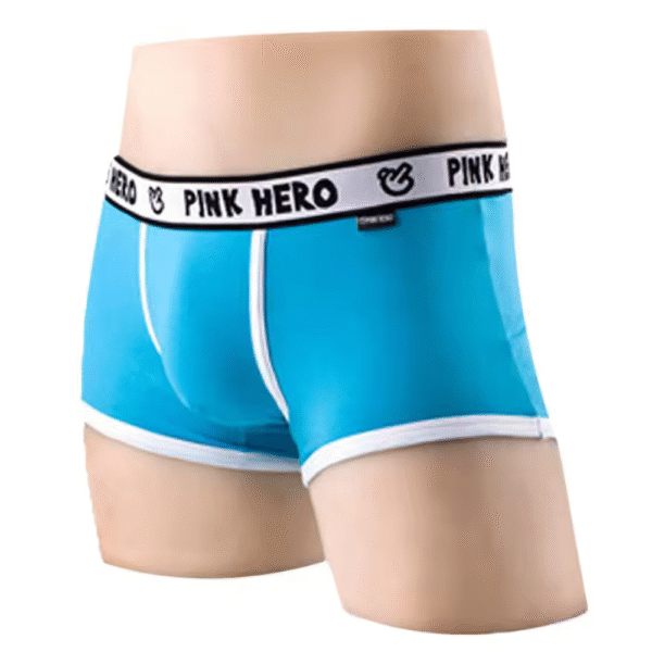 PINK HERO - Plain Blue Boxer-Briefs - Image 2