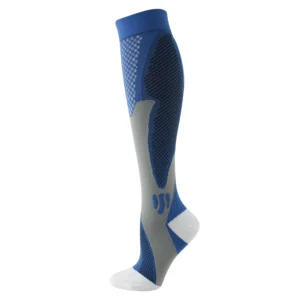 Blue & Grey Sports Compression Socks