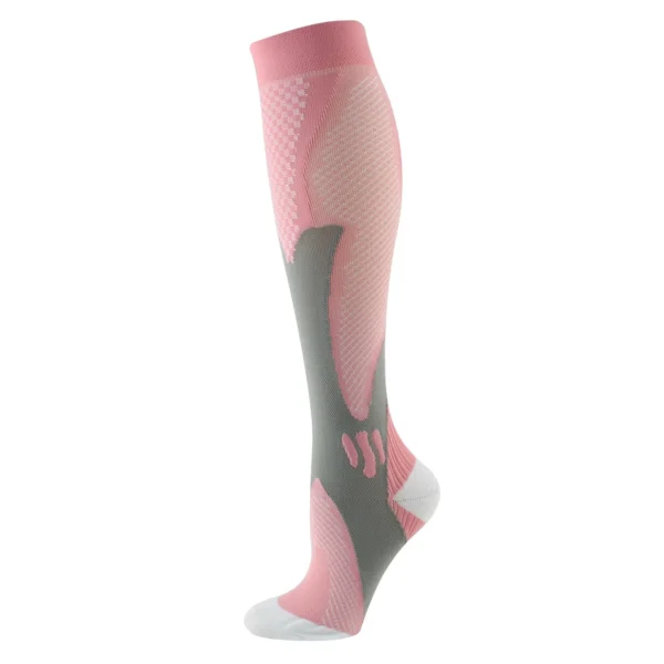 Pink Sports Compression Socks