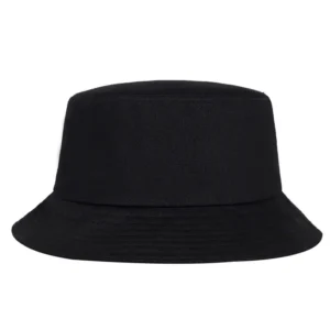 Plain Black Bucket Hat