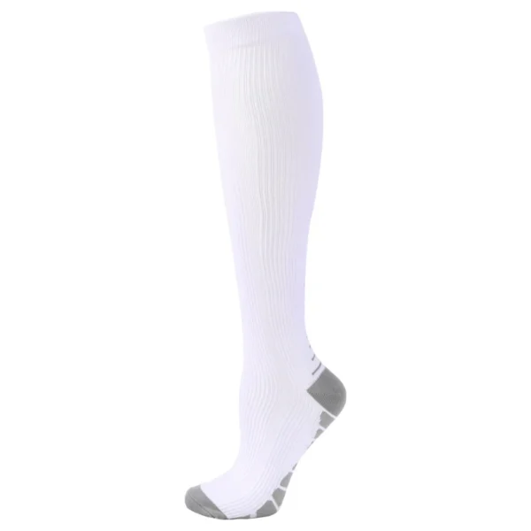 White Sports Compression Socks