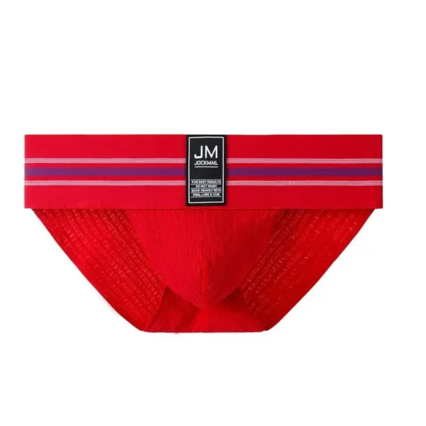 JOCKMAIL - Red Jock-Style Tanga Briefs - Image 2