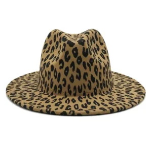 Leopard-Print Fedora