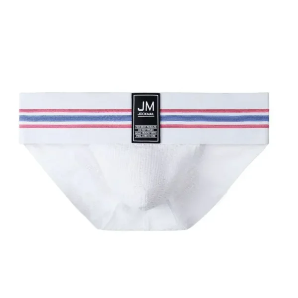 JOCKMAIL - White Jock-Style Tanga Briefs - Image 2