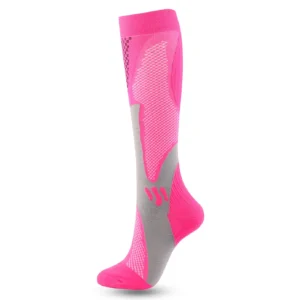 Pink Sports Compression Socks