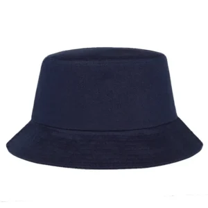 Plain Navy Bucket Hat