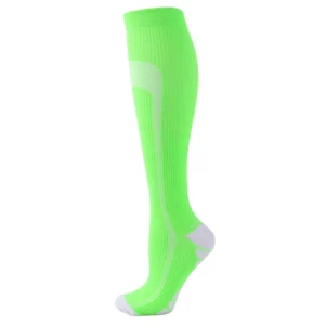 Neon Green Sports Compression Socks