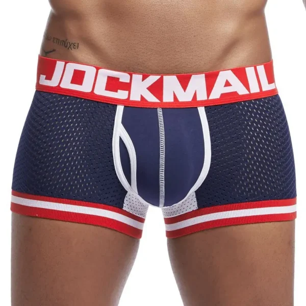 JOCKMAIL - 4-Pack Blue & Red Boxer-Briefs - Image 2
